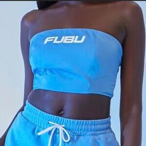 NWT Fubu x Forever 21 Y2K Logo Tube Top (S)